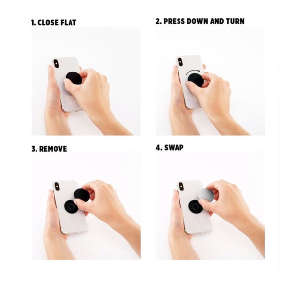 POPSOCKETS PopGrip White Daisy Flower Phone Grip Stand - Picture 8 of 8